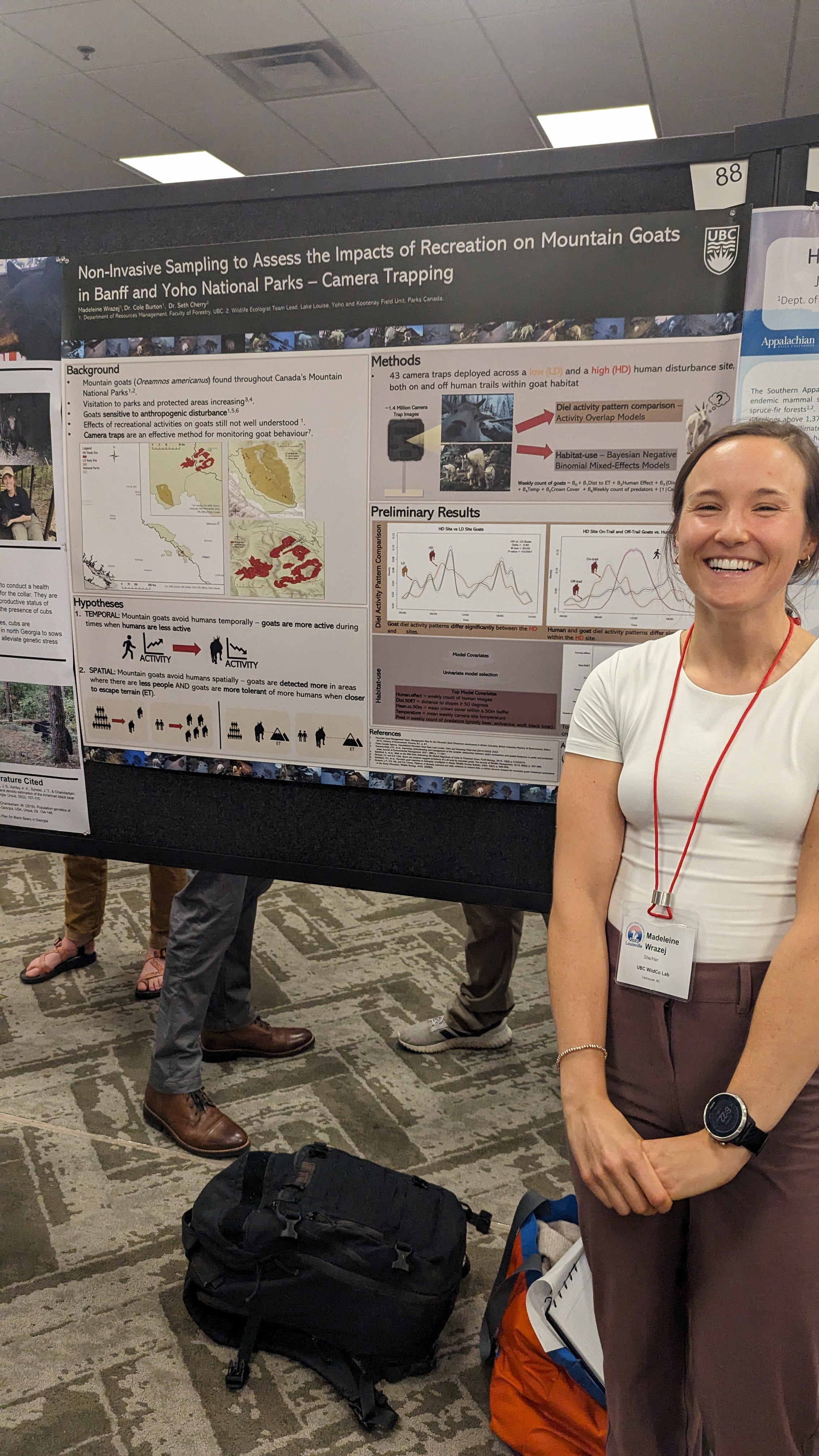 Poster presentation at The Wildlife Society Conference (2023) in Louisville, KY